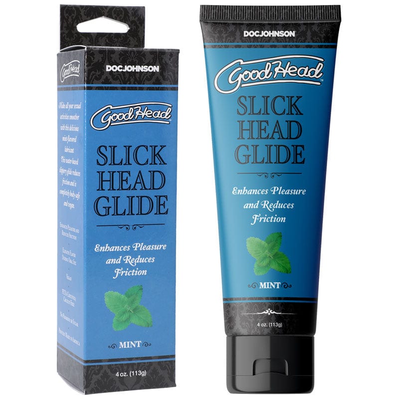Doc Johnson LOTIONS & LUBES GoodHead Slick Head Glide - Mint - Mint Flavoured Lubricant - 120 ml Tube 782421081584