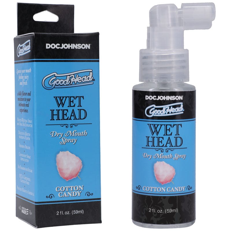 Doc Johnson LOTIONS & LUBES Goodhead Wet Head Dry Mouth Spray - Cotton Candy Flavoured 782421080600