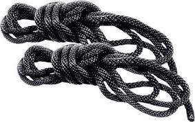 Sex and Mischief Silky Black Bondage Rope with Knot Guide Two 6-Foot Ropes Bondage Rope > Bondage Gear > Rope