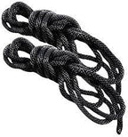 Sex and Mischief Silky Black Bondage Rope with Knot Guide Two 6-Foot Ropes Bondage Rope > Bondage Gear > Rope