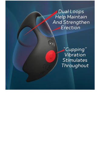 Red Dot Rings V3 USB Rechargeable Cock & Ball Ring with Remote Cock Rings Vibrating