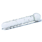 Electric EEL Callisto Clear Glass Dildo 7 Inch Spiraled Design Textured Glass Dildo > Glass > Dildos