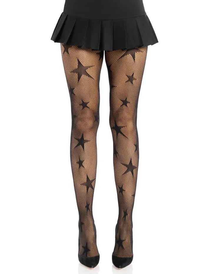 Star Net Tights – Nylon Spandex Tights Black One Size > Clothes > Hosiery > Pantyhose & Tights