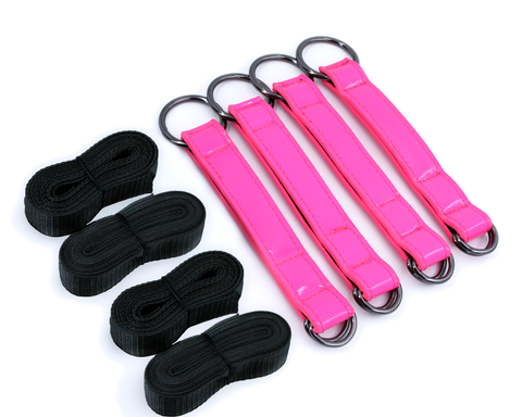 Electra Play Things Pink Tie Down Straps Bondage Toy E-STIM TOYS