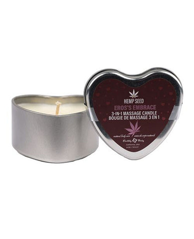 Hemp Seed 3-in-1 Valentines Day Candle - Cupid's Cuddle 4 Oz Massage Candles