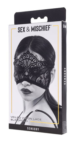 Veiled Vision Lace Blindfold Erotic Accessory for Sensual Play Blindfold