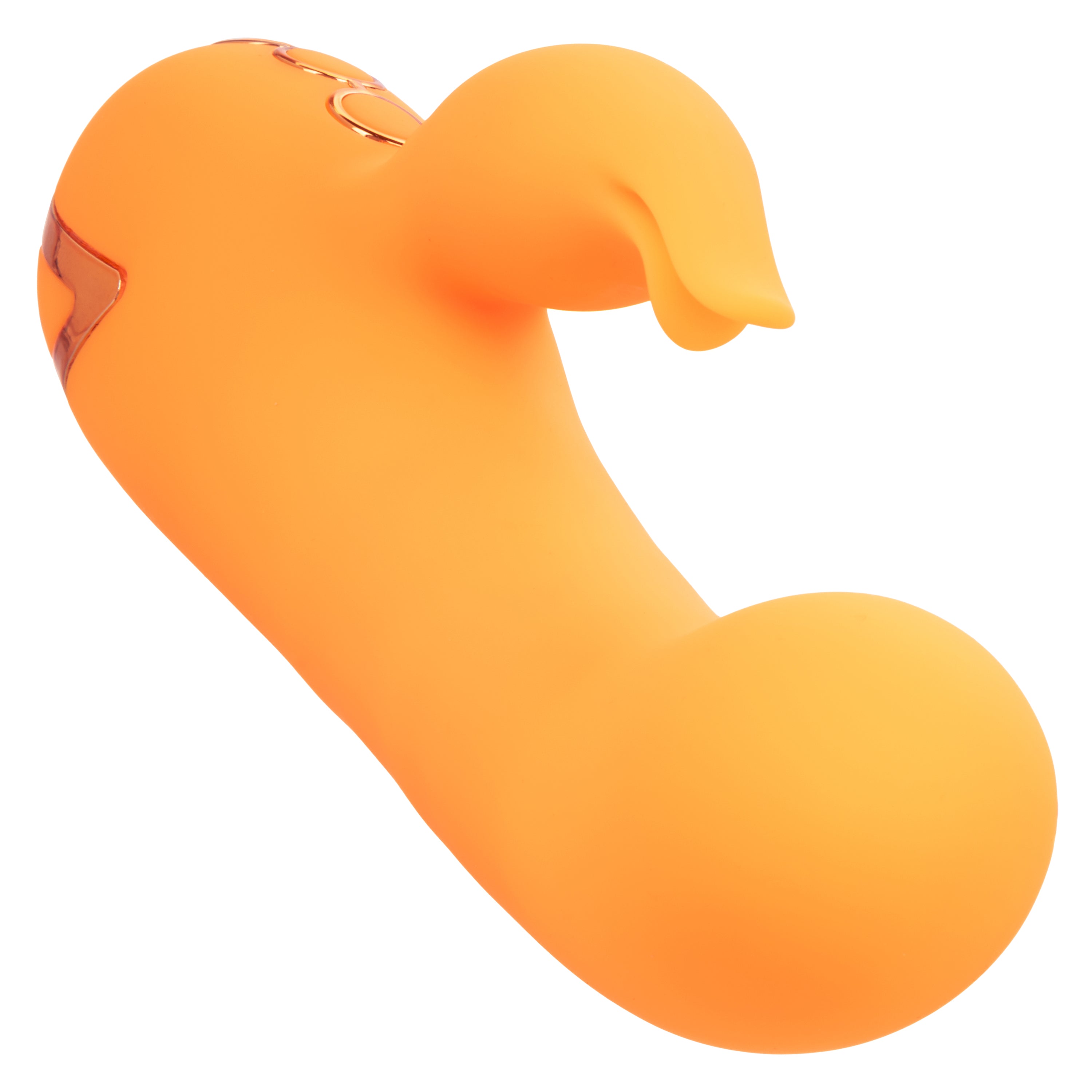 California Dreaming Montecito Muse Orange Silicone G-Spot Stimulator with 10 Vibration Functions and 3 Inflation Settings VIBRATORS-RABBIT