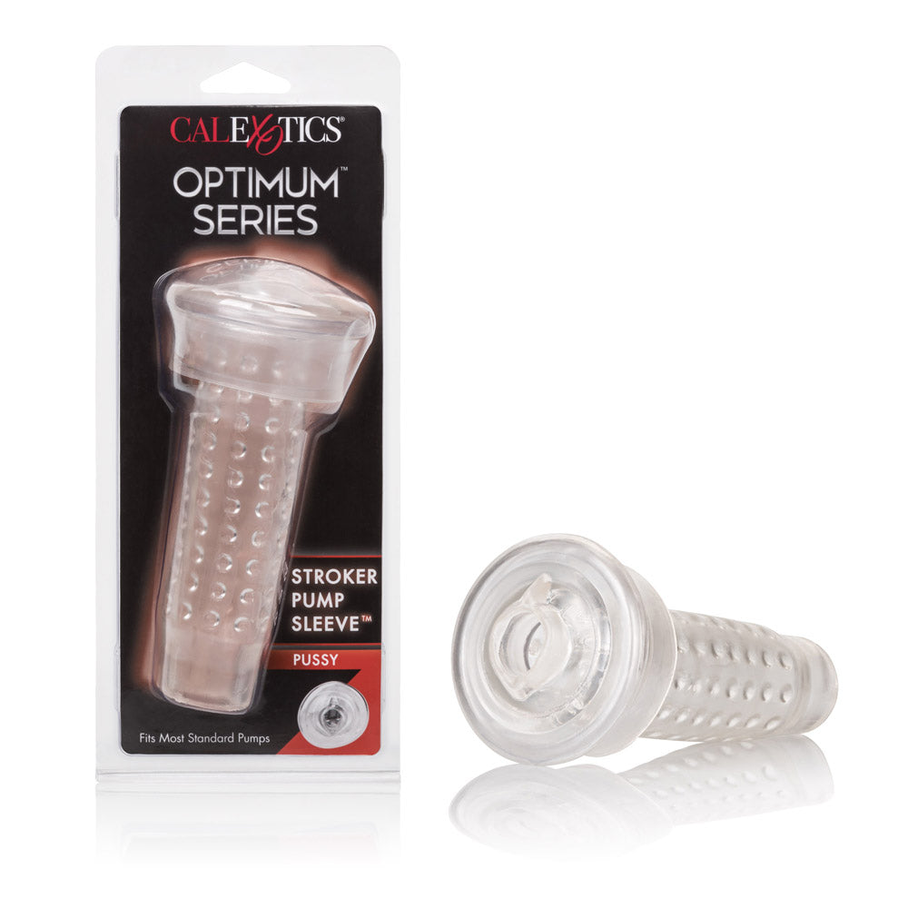 Optimum Series Realistic Stroker Pump Sleeve Pussy 6 Inch > Sex Toys For Men > Masturbators > Manual