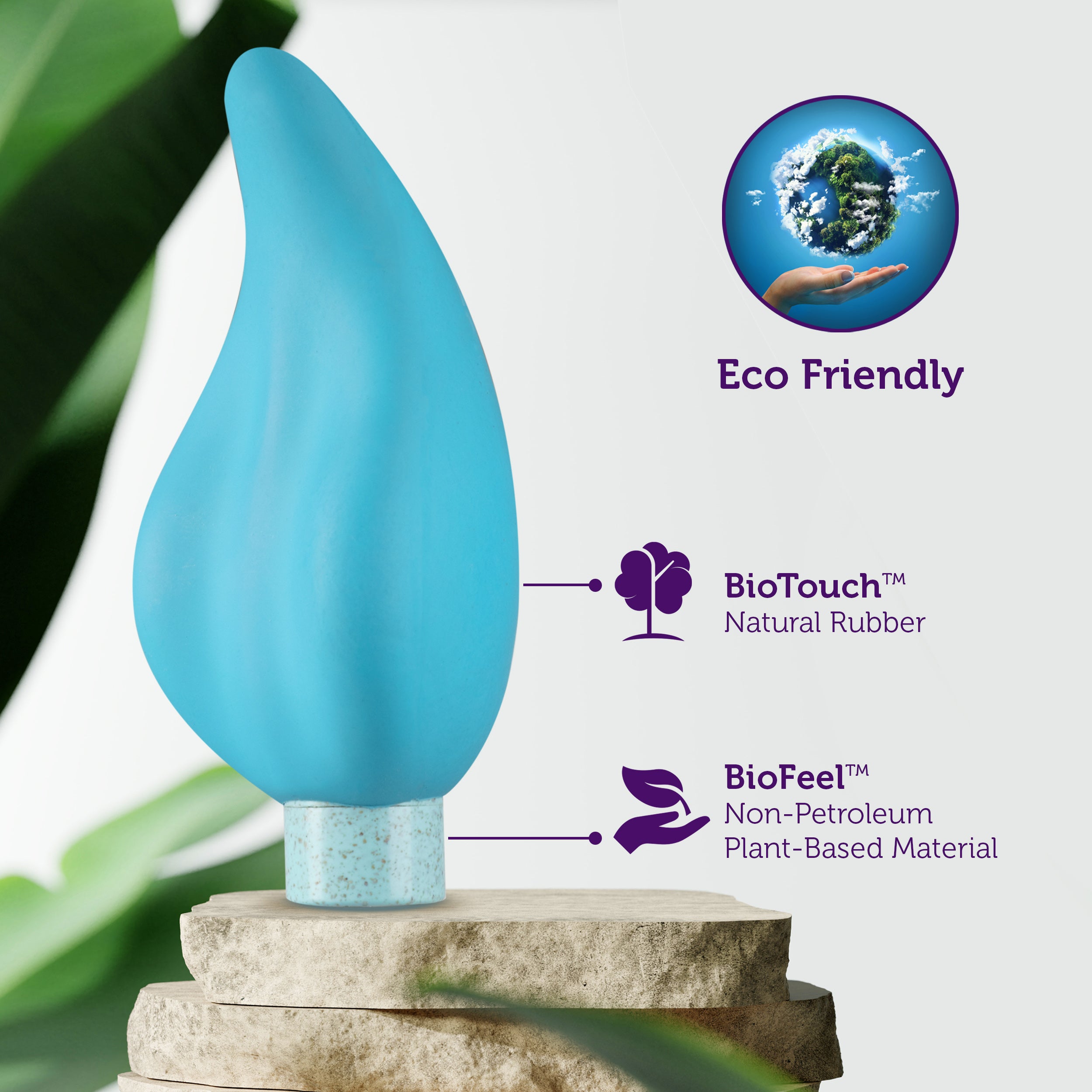 Gaia Eco Caress Aqua Eco-Friendly Vibrator with 10 Modes BULLETS