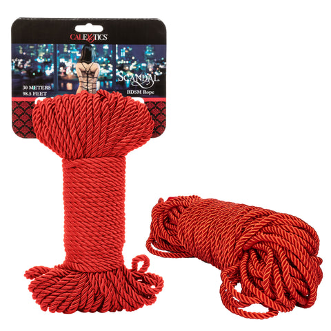 Scandal Red BDSM Rope 30 Meters for Creative Bondage Play Rope