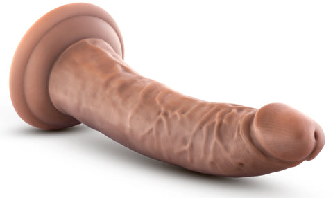 Blush Au Naturel 7 Inch Mocha Bendable Realistic Dildo Dongs Realistic