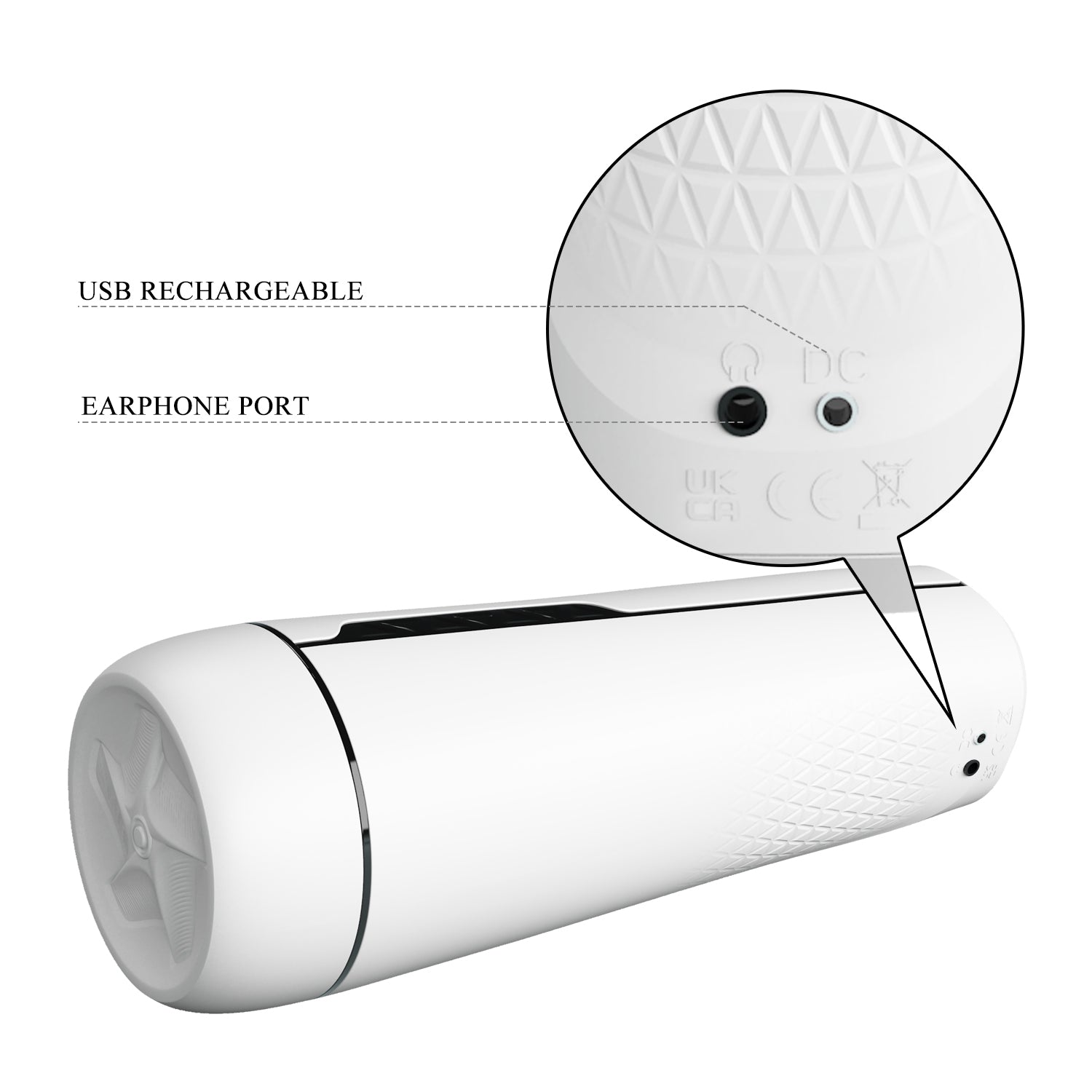 Pretty Love Sienna White Suction Stimulator for Intense Pleasure Strokers - Manual