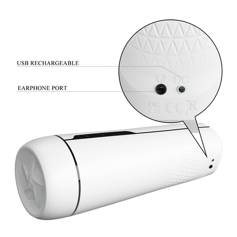 Pretty Love Sienna White Suction Stimulator for Intense Pleasure Strokers - Manual