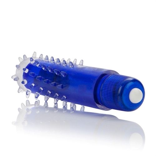 Waterproof Travel Blaster Massager with Removable Sleeve Blue STIMULATORS