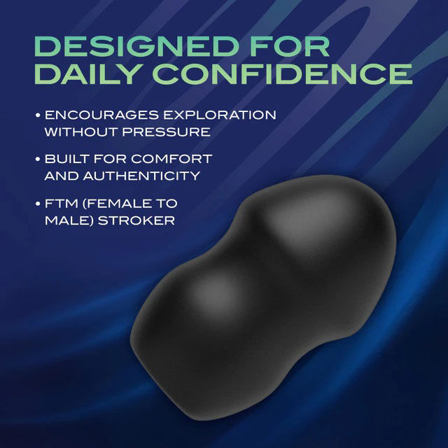 Urself Fortify (Black) – Body Safe Silicone Stroker > Sex Toys For Men > Masturbators > Manual