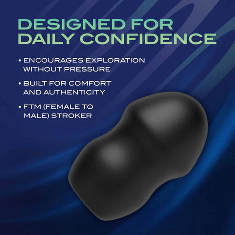 Urself Fortify (Black) – Body Safe Silicone Stroker Masturbation Aids for Males