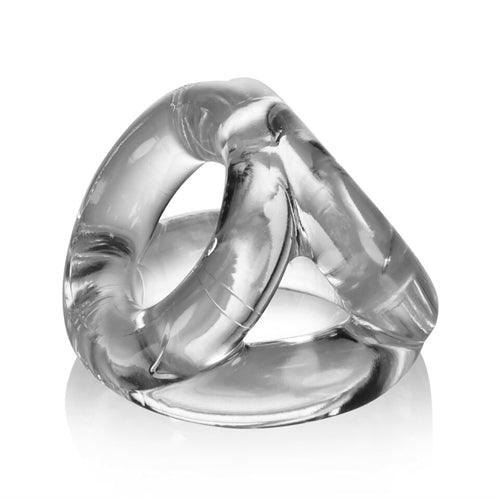 OXBALLS Tri-Sport Versatile 3-Ring Cocksling Clear – Flexible Durable Comfort COCK RINGS Sling