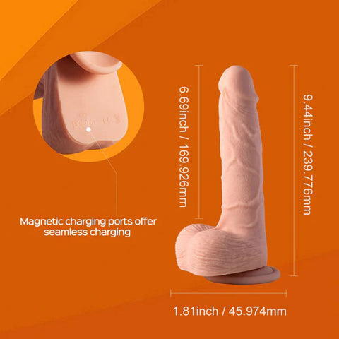 Kenzo App Controlled 9.5 Inch Large Realistic Thrusting Dildo Dongs Realistic