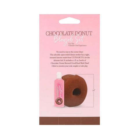 Goodhead Chocolate Donut – Textured Open-Ended Donut Stroker Set Strokers - Manual