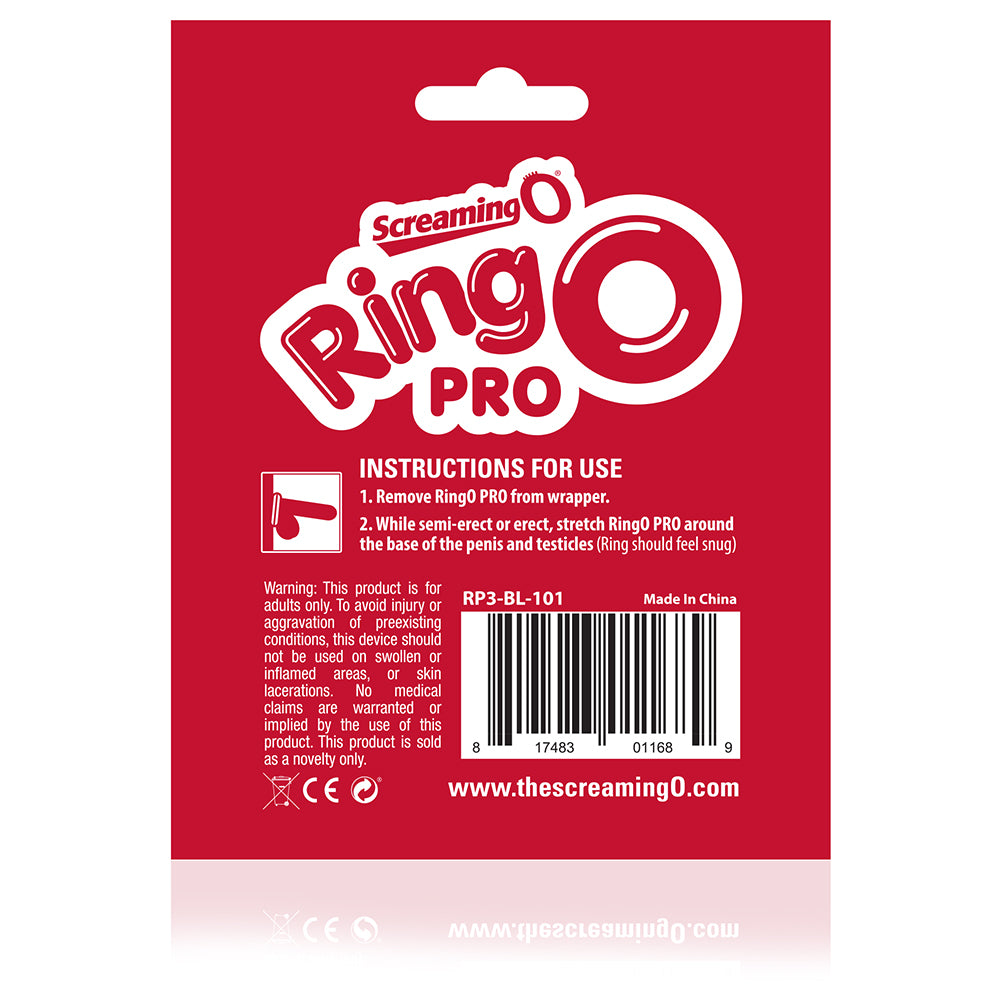 Ringo Pro XXL Black Silicone Cock Ring for Enhanced Pleasure COCK RINGS