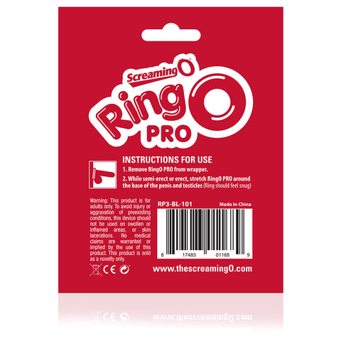 Ringo Pro XXL Black Silicone Cock Ring for Enhanced Pleasure COCK RINGS