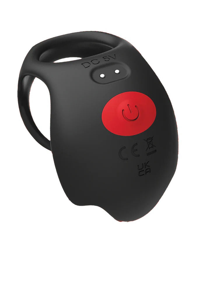 Red Dot V3 (Black/Red) – Remote-Controlled Vibrating Cock Ring > Sex Toys > Remote Control Toys Main image