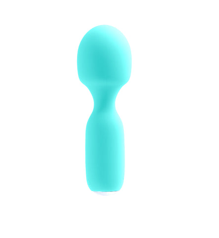 Wini Rechargeable Mini Wand Massager Black with 10 Vibrations Electric Massager