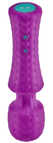 Ultra Wand Mini Waterproof Vibrator with Flexible Head Turquoise Electric Massager