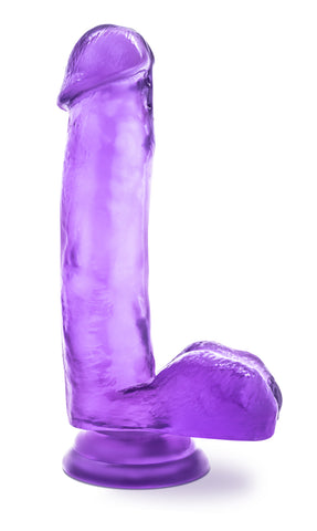 B Yours Sweet N Hard 1 Purple Realistic Dildo with Suction Cup DONGS