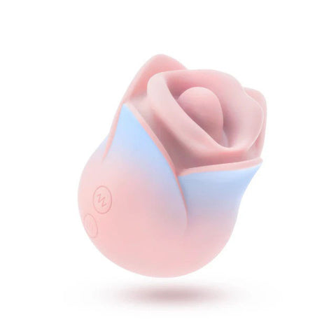 Blush Collection Kissing Rose Pink Clitoral Vibrator with Modes Suction Stimulator