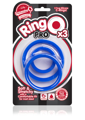 RingO Pro X3 – Durable True Silicone Cock Ring Set with Three Sizes > Cock Ring > Sets