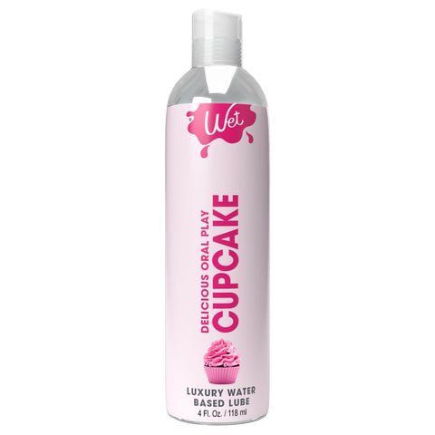 Wet Delicious Water-Based Flavored Oral Lubricant Cupcake 4 Oz Oral Gels & Sprays