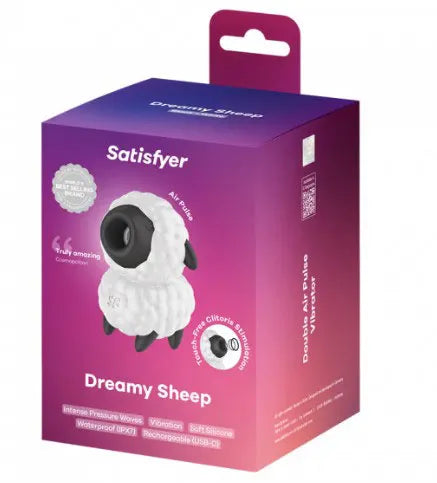 Satisfyer Dreamy Sheep – Compact Air Pulse and Vibrator Toy White > Sex Toys For Ladies > Air Pulsation