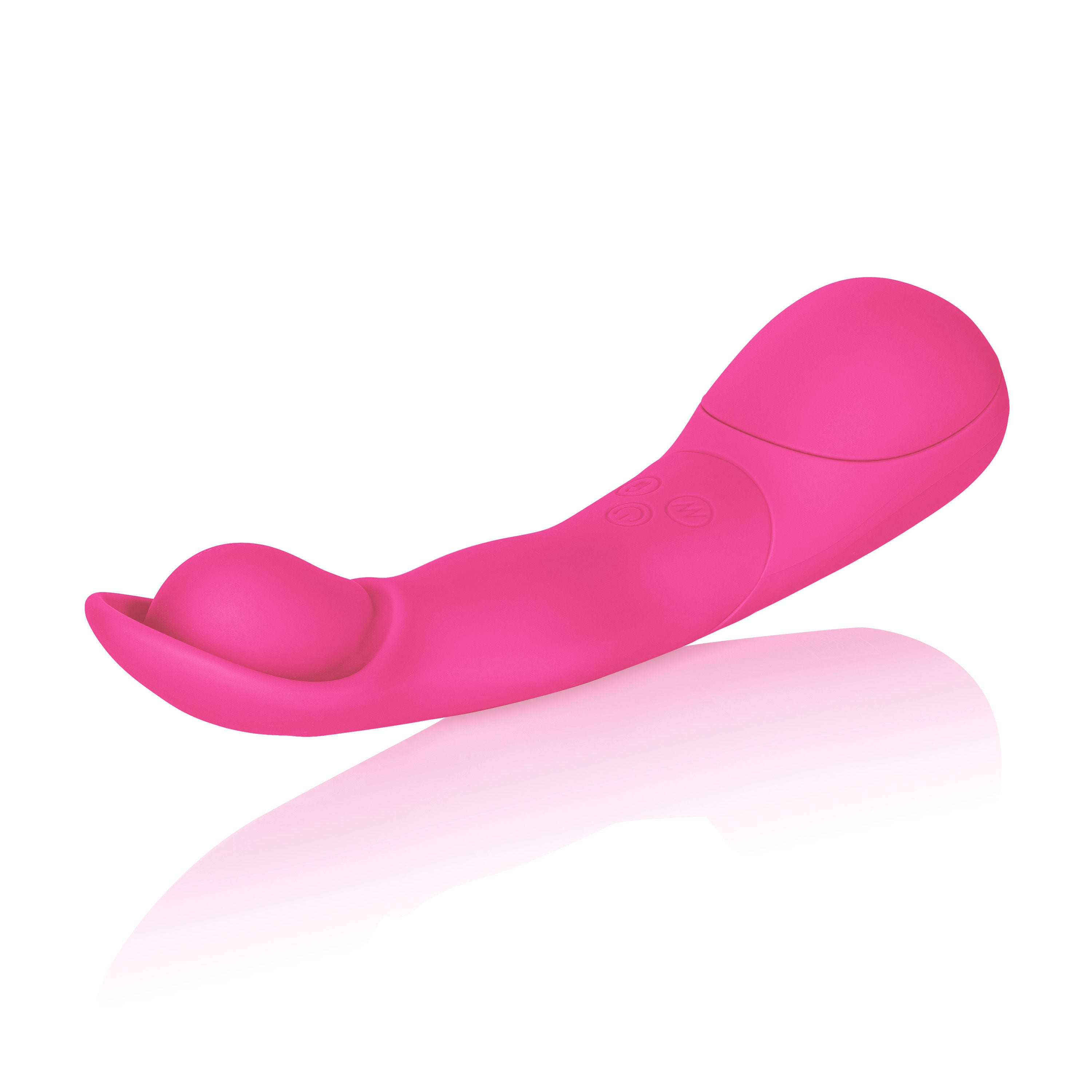 Impress Scoop Blue Silicone Wand Massager with 12 Functions Pink Vibrators