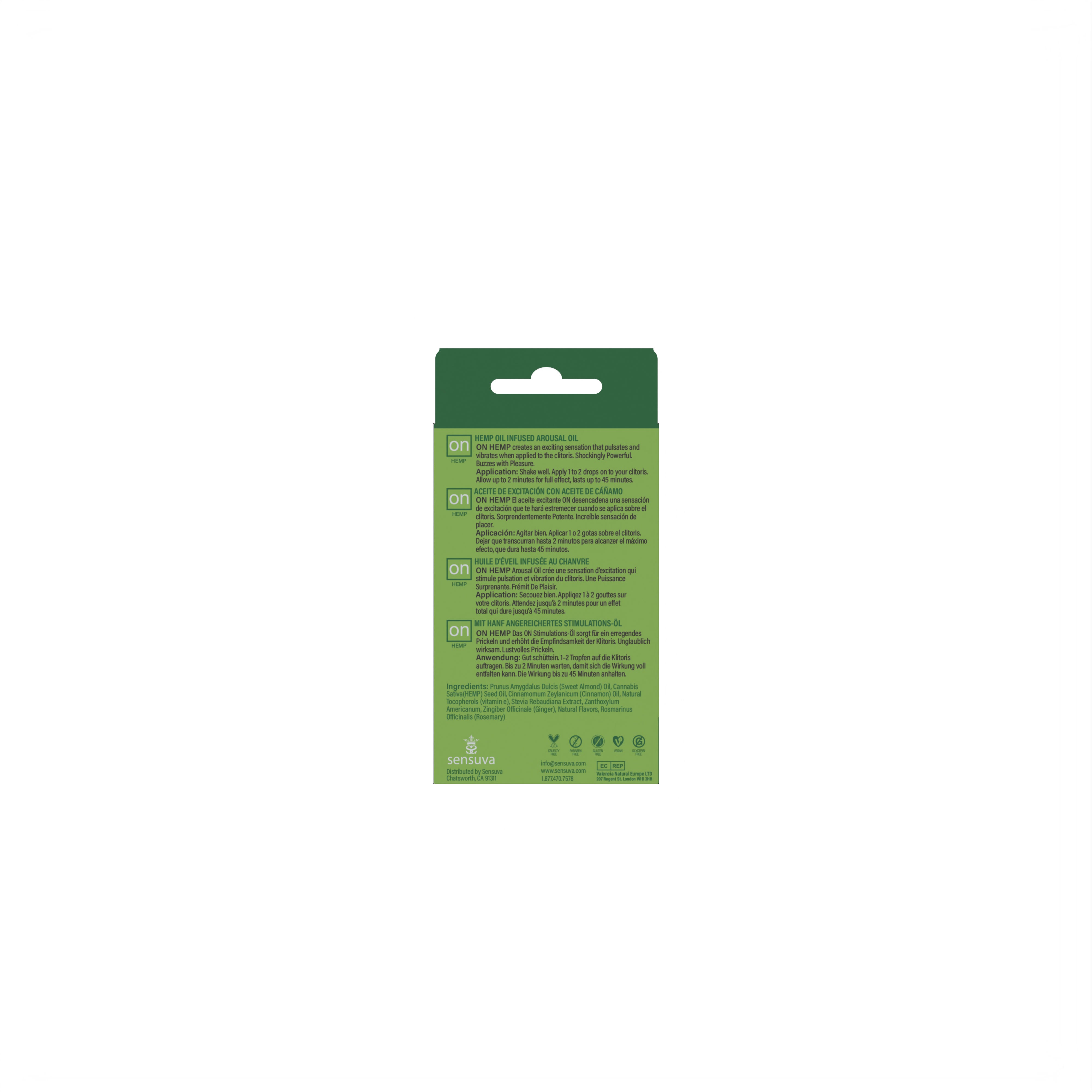 On Hemp Infused Arousal Oil for Women Natural Stimulating Gel Default Title Enhancers Female