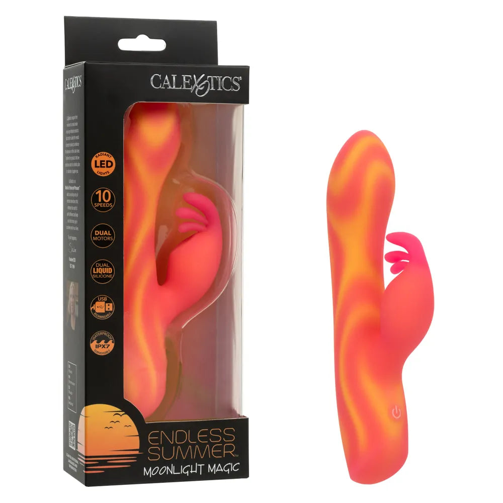 Endless Summer Moonlight Magic (Orange) – 7" Dual-Motor Massager Orange > Vibrators > Ladies > Rabbit