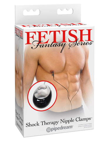 Fetish Fantasy Shock Therapy Electric Nipple Clamps for Play Nipple Clamps