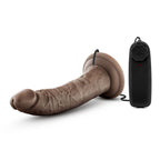 Dr Dave 7 Inch Vibrating Suction Cup Cock Realistic Toy Mocha > Vibrators > Realistic Vibrators
