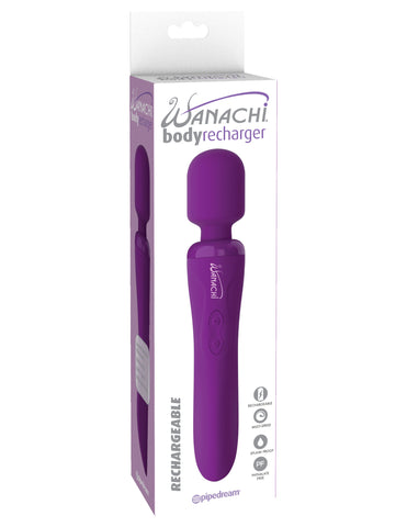 Wanachi Body Recharger (Purple) – Rechargeable Massage Wand Electric Massager