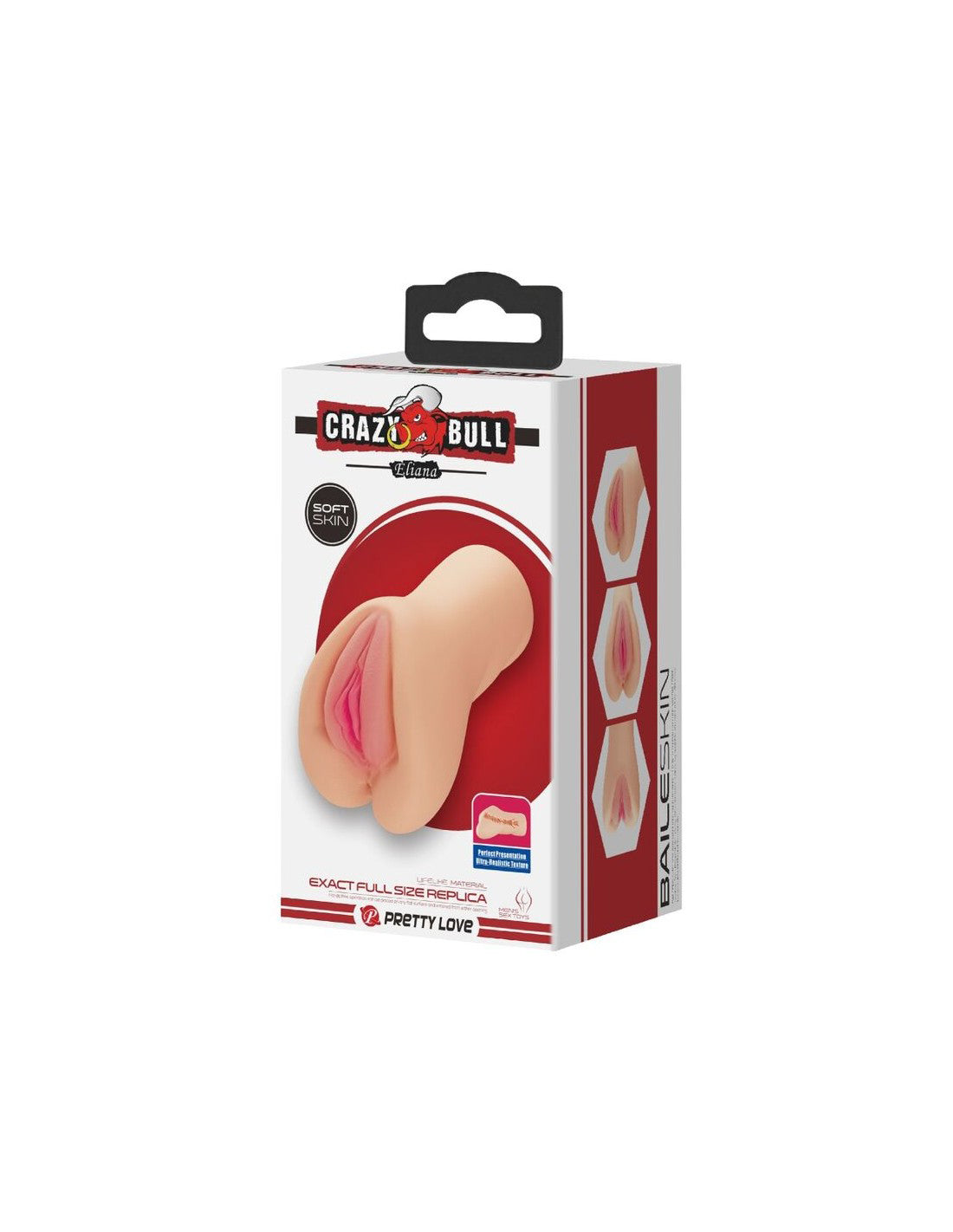 Crazy Bull Eliana Vagina Stroker Flesh Color Standard Size Strokers - Manual
