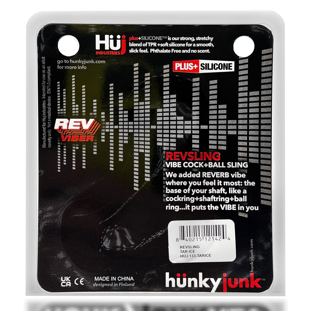 Oxballs Revsling Tar Ice Vibrating Rubber Cock and Ball Sling with Powerful Vibe Unit > Cock Ring > Vibrating