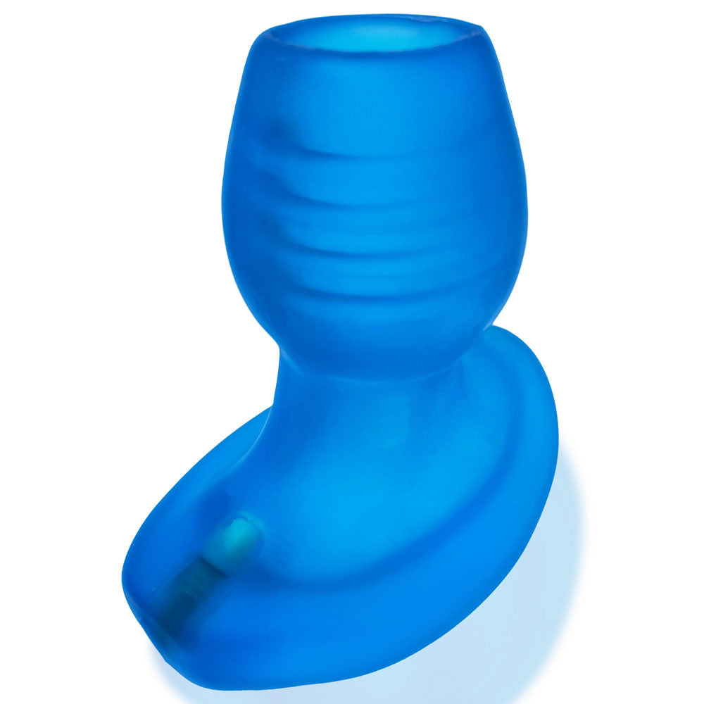 Glowhole Large Blue Butt Plug with LED Light by Oxballs Default Title > Anal Range > Tunnel and Stretchers