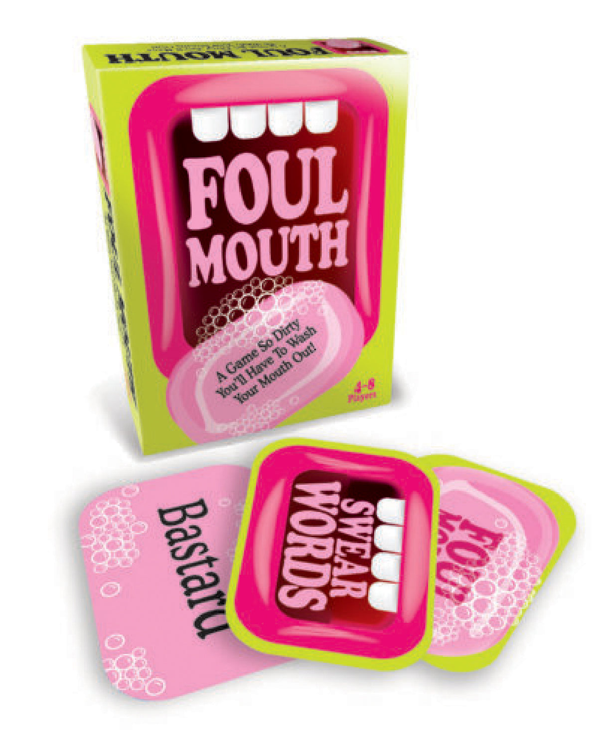 Foul Mouth Card Game – Fast-Paced Profanity Twist for 2-6 Players Card Game > Novelties > Card Games