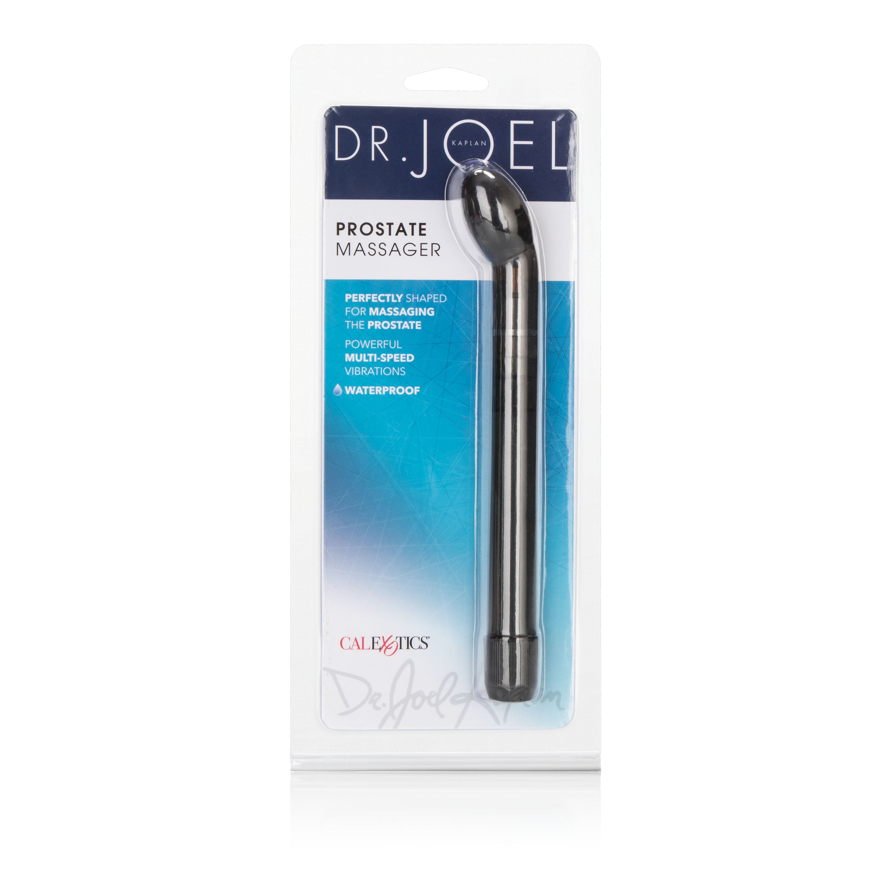 Dr. Joel Prostate Massager 6.7 Inch Waterproof Multi-Speed Vibrating Probe in Translucent Black > Anal Range > Prostate Massagers