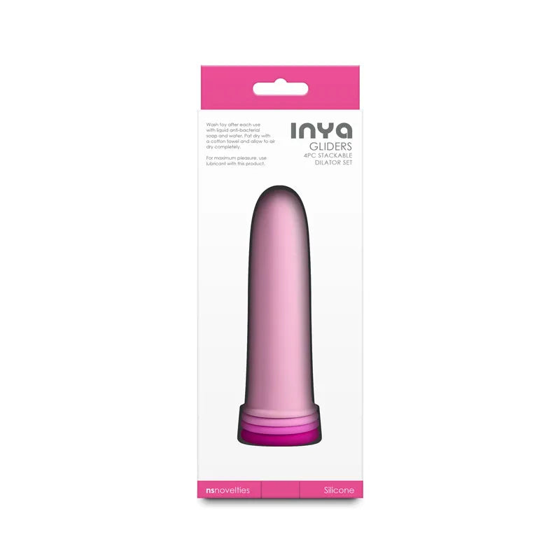 Inya Gliders (Pink) – Silicone Dilator Set with Stackable Sleeves Pink > Sex Toys > Dilators
