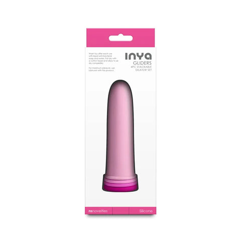 Inya Gliders (Pink) – Silicone Dilator Set with Stackable Sleeves Pink > Sex Toys > Dilators