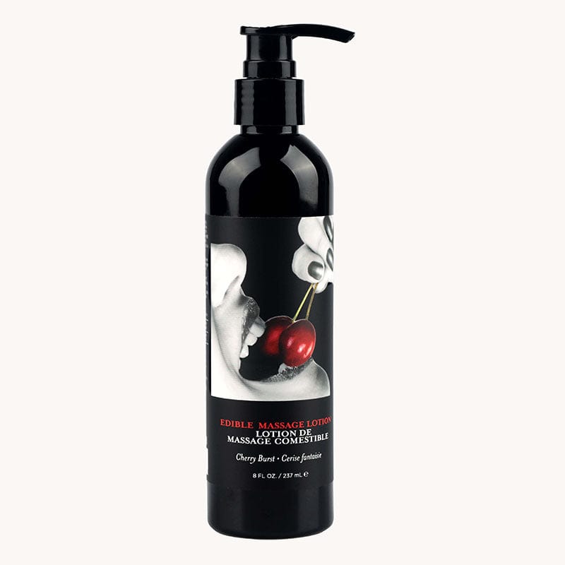 Earthly Body LOTIONS & LUBES Edible Massage Lotion - Cherry Flavoured Massage Lotion - 237 ml 810040294693