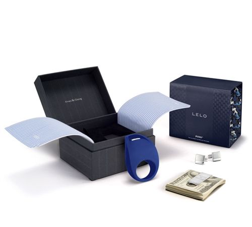 Pino Federal Blue Vibrating Couples Ring With 10 Settings Blue STIMULATORS