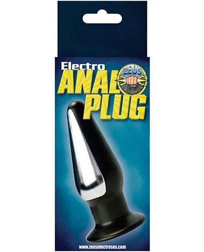 Electrostim Anal Plug with Flared Base Conductive Design for E-Stim Play - Anal Plug Black E-STIM TOYS
