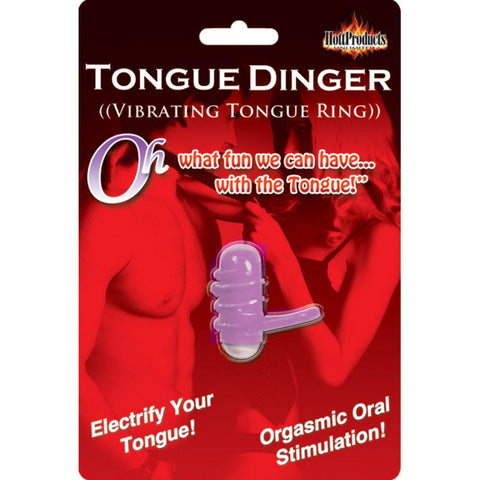 Purple Stretchy Tongue Ring – Vibrating Adult Intimacy Toy